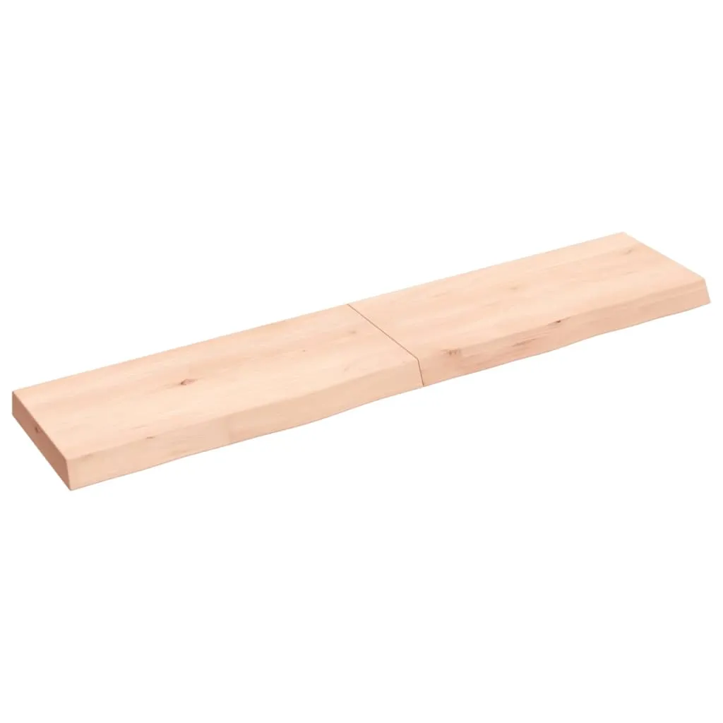 vidaXL Ripiano a Parete 140x30x6 cm Legno Massello Rovere Non Trattato