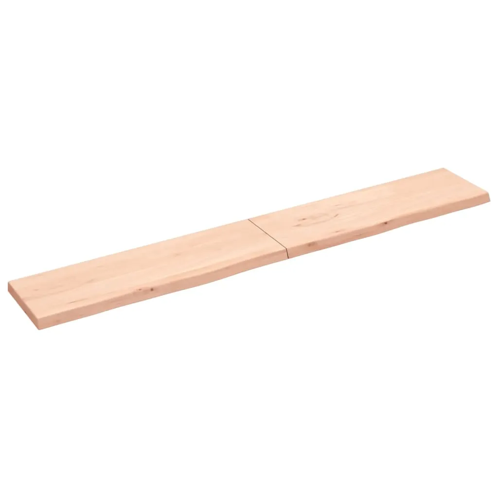 vidaXL Ripiano a Parete 200x30x4 cm Legno Massello Rovere Non Trattato