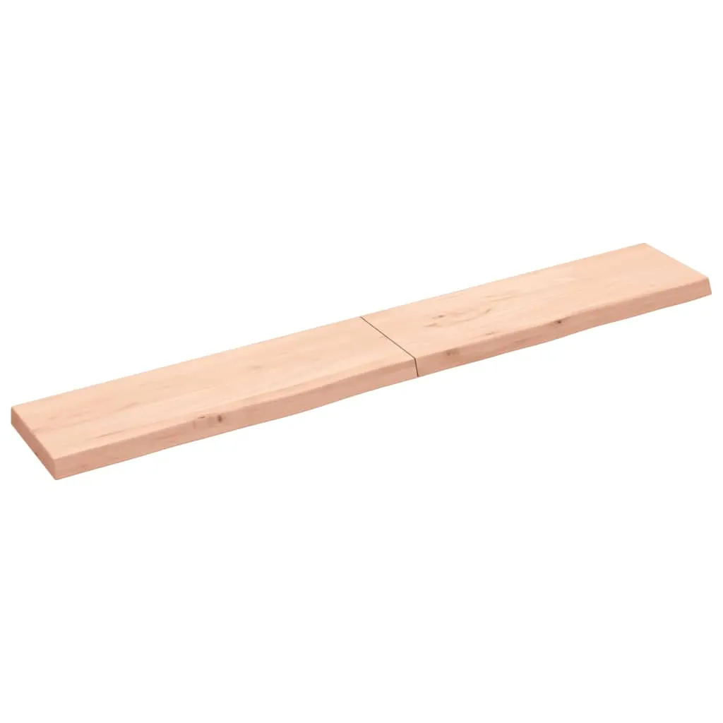 vidaXL Ripiano a Parete 200x30x6 cm Legno Massello Rovere Non Trattato