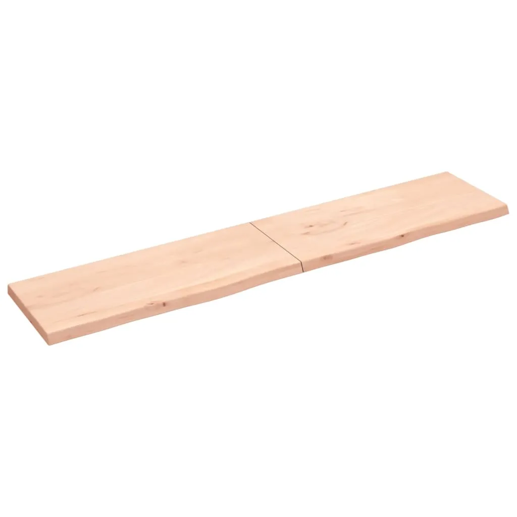 vidaXL Ripiano a Parete 200x40x4 cm Legno Massello Rovere Non Trattato