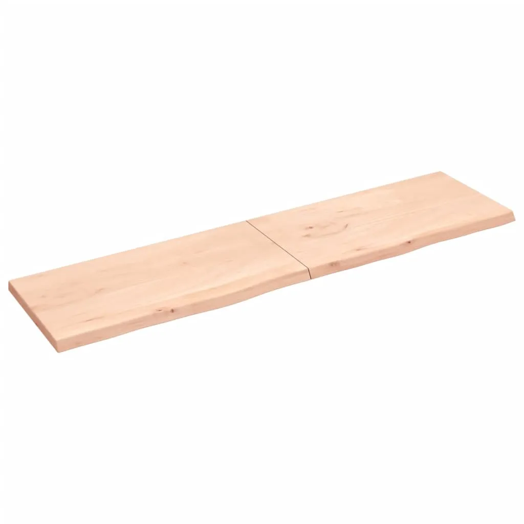 vidaXL Ripiano a Parete 200x50x4 cm Legno Massello Rovere Non Trattato