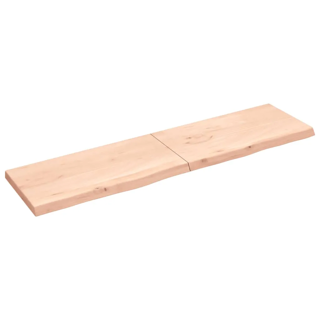 vidaXL Ripiano a Parete 200x50x6 cm Legno Massello Rovere Non Trattato