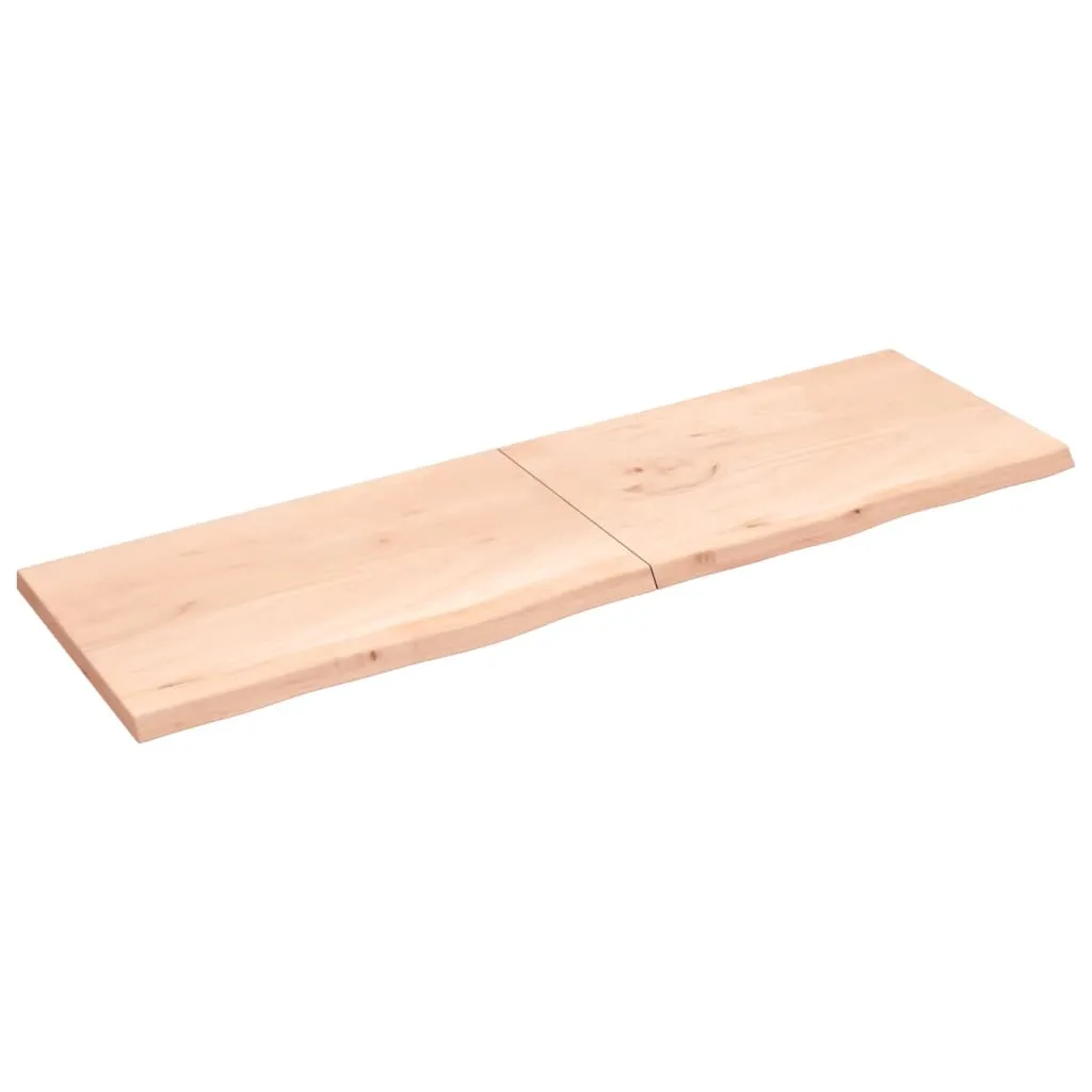 vidaXL Ripiano a Parete 200x60x4 cm Legno Massello Rovere Non Trattato