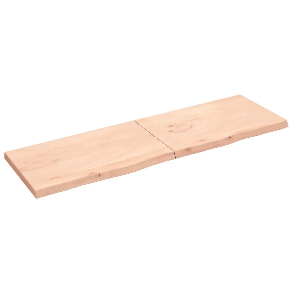 vidaXL Ripiano a Parete 200x60x6 cm Legno Massello Rovere Non Trattato