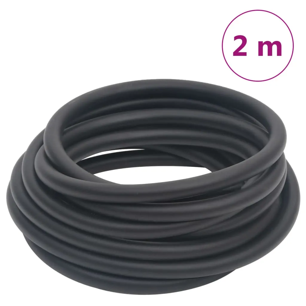 vidaXL Tubo Aria Ibrido Nero 0,6" 2 m in Gomma e PVC