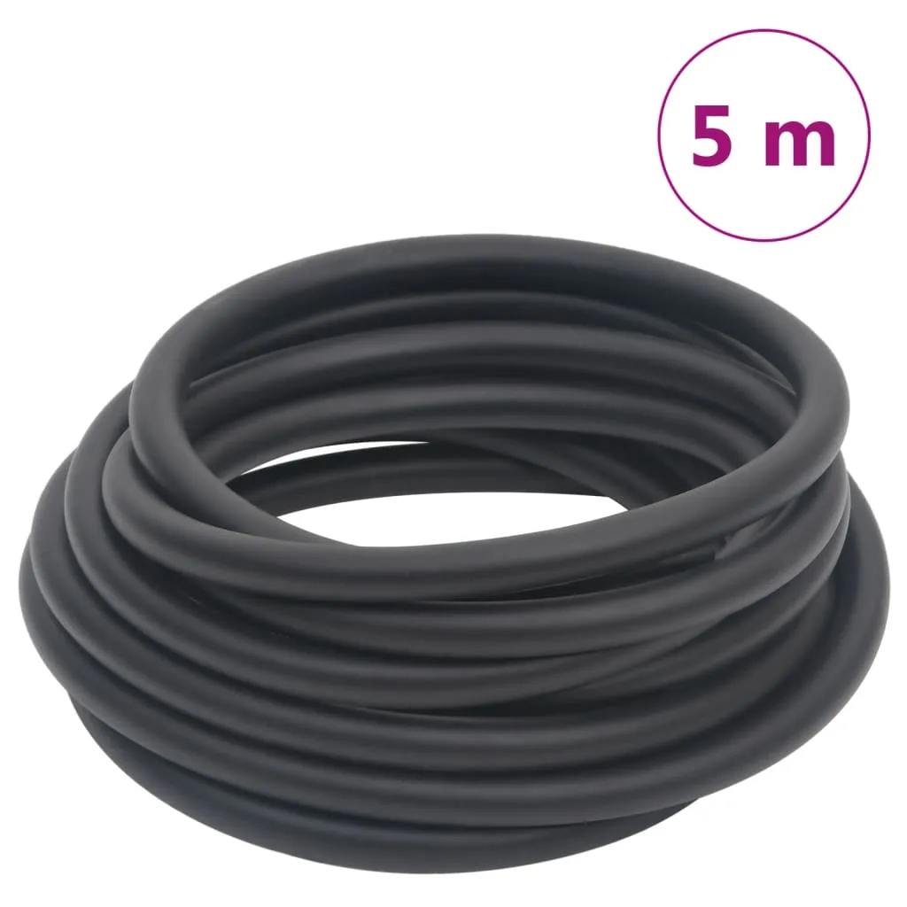 vidaXL Tubo Aria Ibrido Nero0,6" 5 m in Gomma e PVC