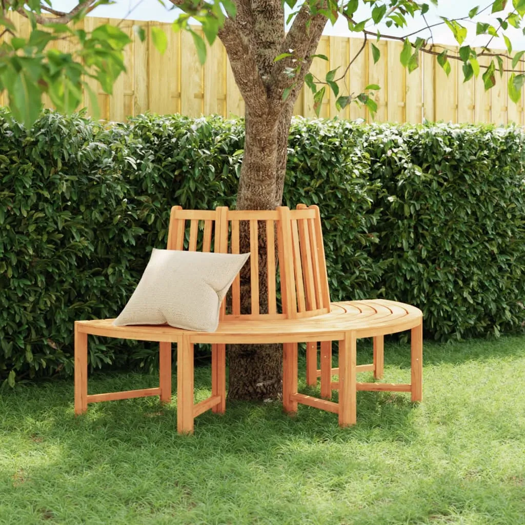 vidaXL Panca per Albero Semi Circolare Ø160 cm Legno Massello di Teak