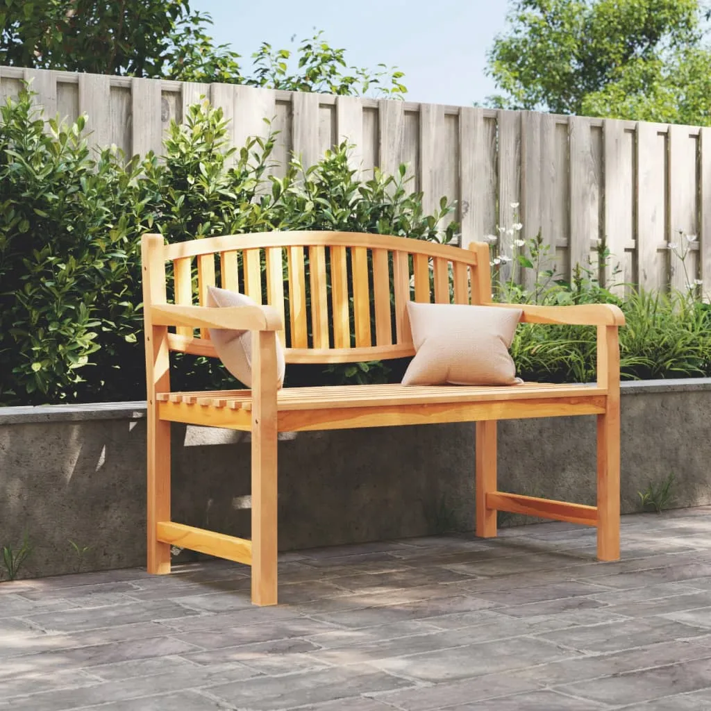 vidaXL Panca da Giardino 114x59x87 cm Legno Massello di Teak