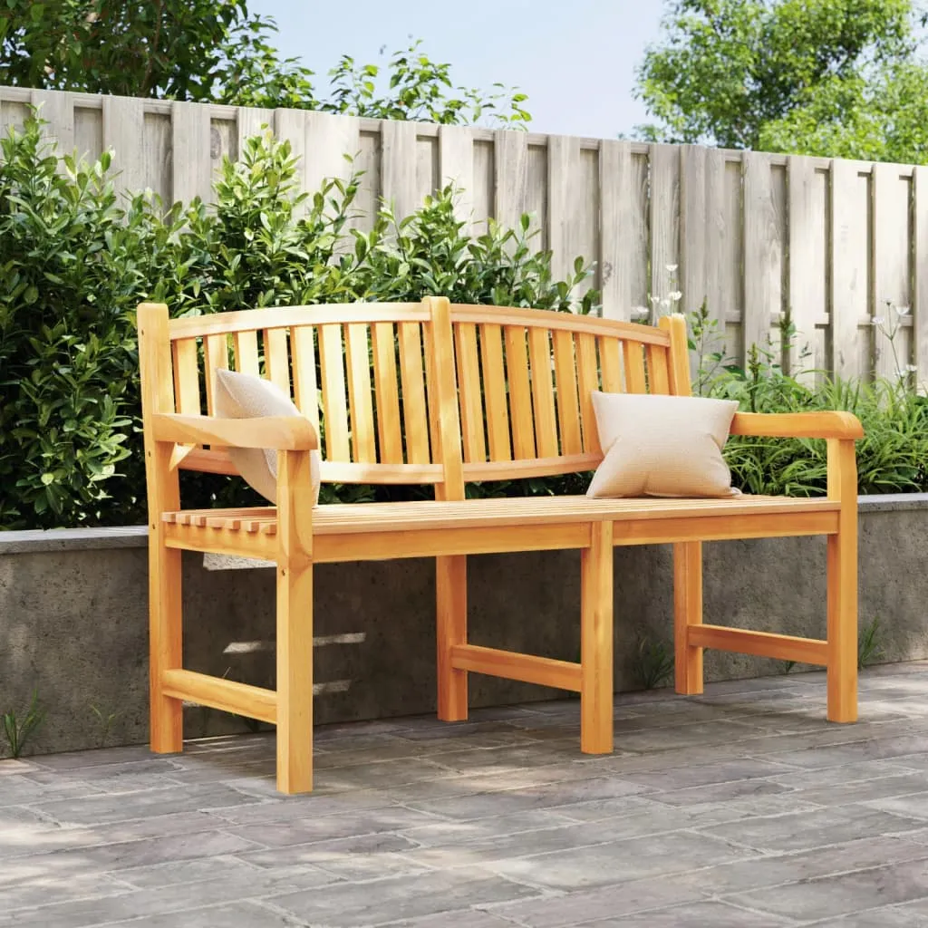 vidaXL Panca da Giardino 149,5x60x90 cm in Legno Massello di Teak