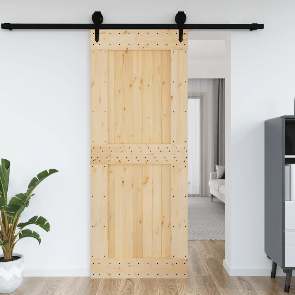 vidaXL Porta NARVIK 90x210 cm in Legno Massello di Pino