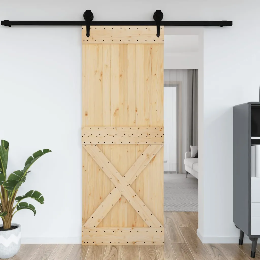 vidaXL Porta NARVIK 85x210 cm in Legno Massello di Pino