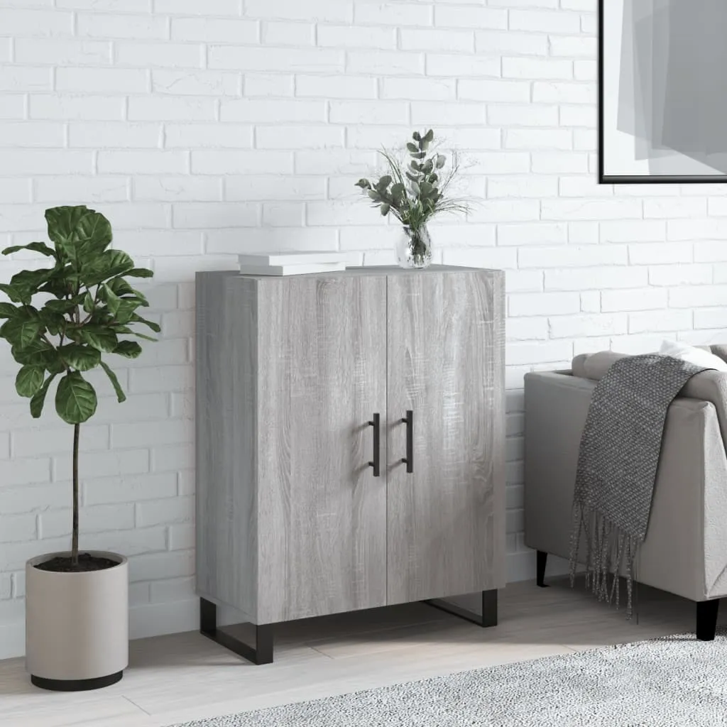 vidaXL Credenza Grigio Sonoma 69,5x34x90 cm in Legno Multistrato