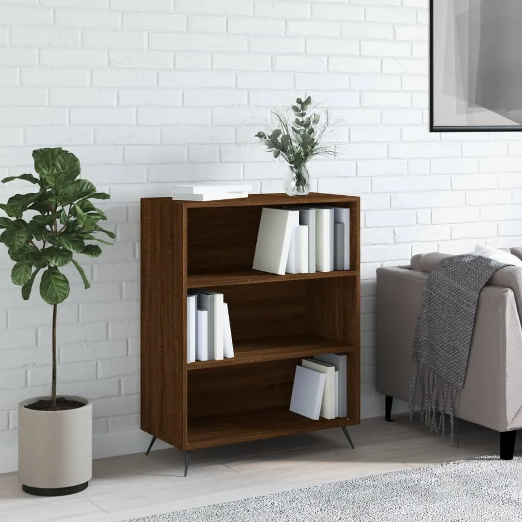 vidaXL Libreria Rovere Marrone 69,5x32,5x90 cm in Legno Multistrato