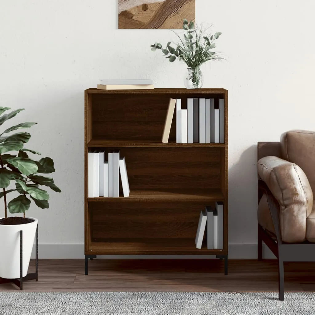 vidaXL Libreria Rovere Marrone 69,5x32,5x90 cm in Legno Multistrato