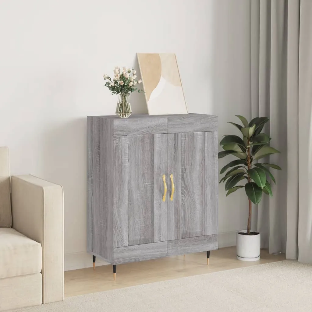 vidaXL Credenza Grigio Sonoma 69,5x34x90 cm in Legno Multistrato