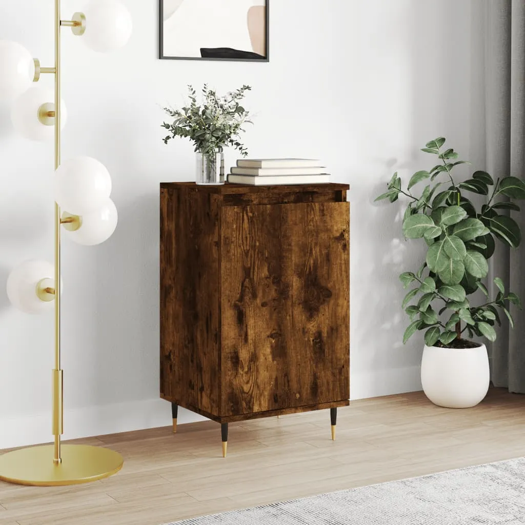 vidaXL Credenza Rovere Fumo 40x35x70 cm in Legno Multistrato