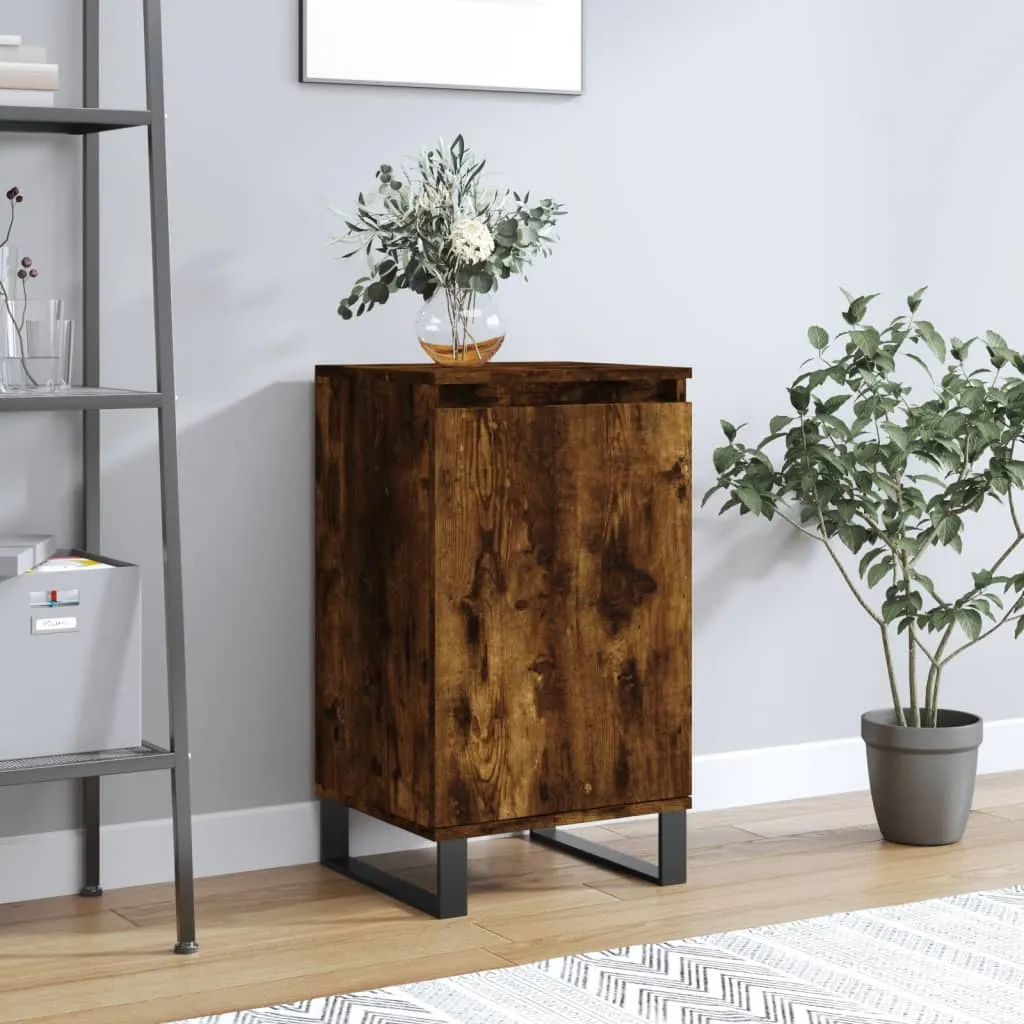 vidaXL Credenza Rovere Fumo 40x35x70 cm in Legno Multistrato