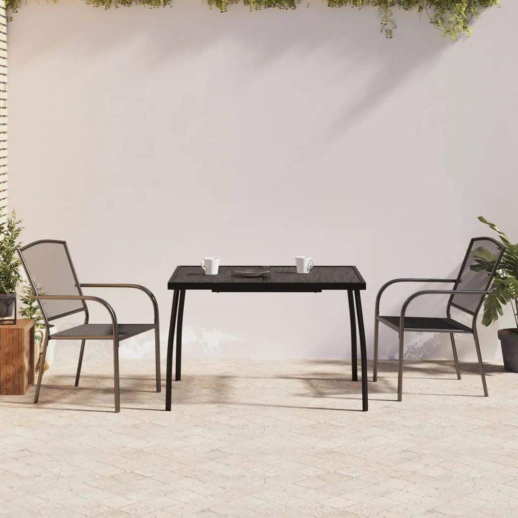 vidaXL Set da Pranzo da Giardino 3 pz in Acciaio Antracite