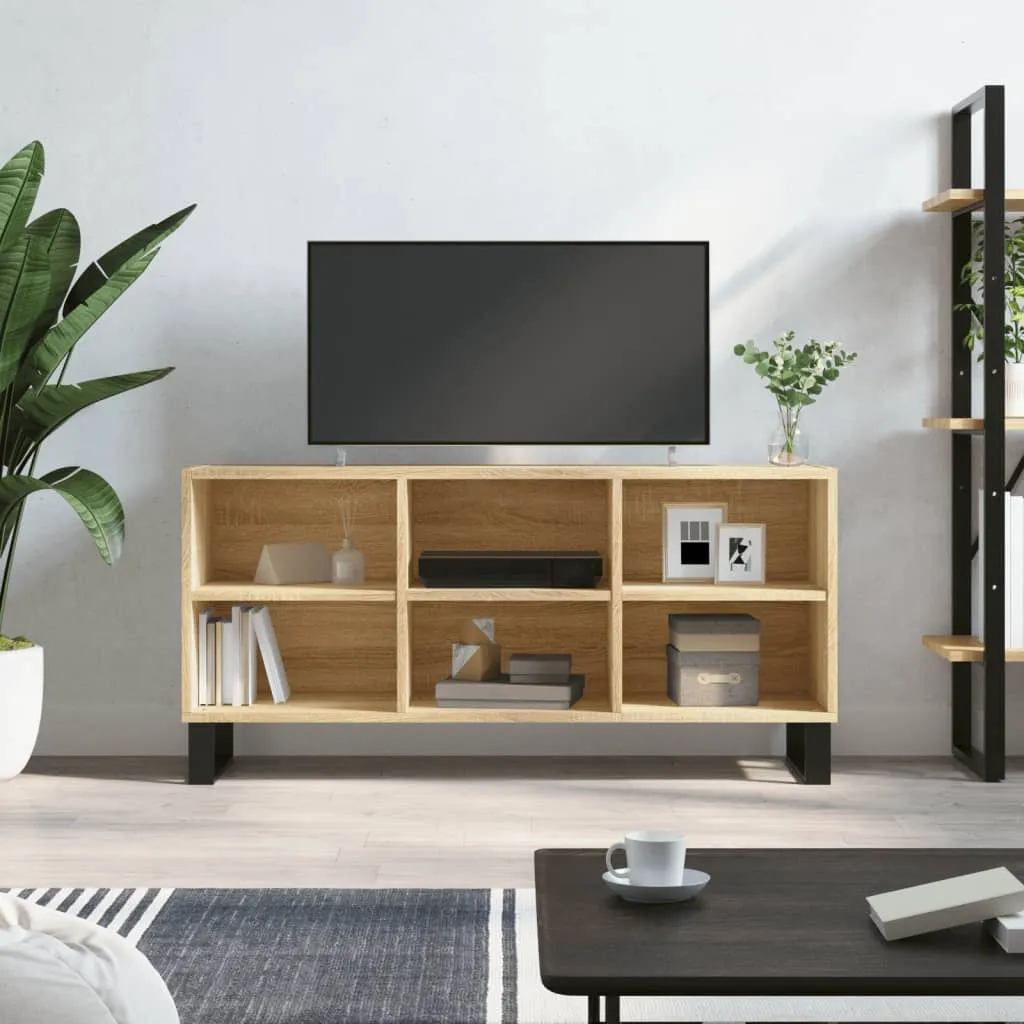 vidaXL Mobile Porta TV Rovere Sonoma 103,5x30x50 cm Legno Multistrato