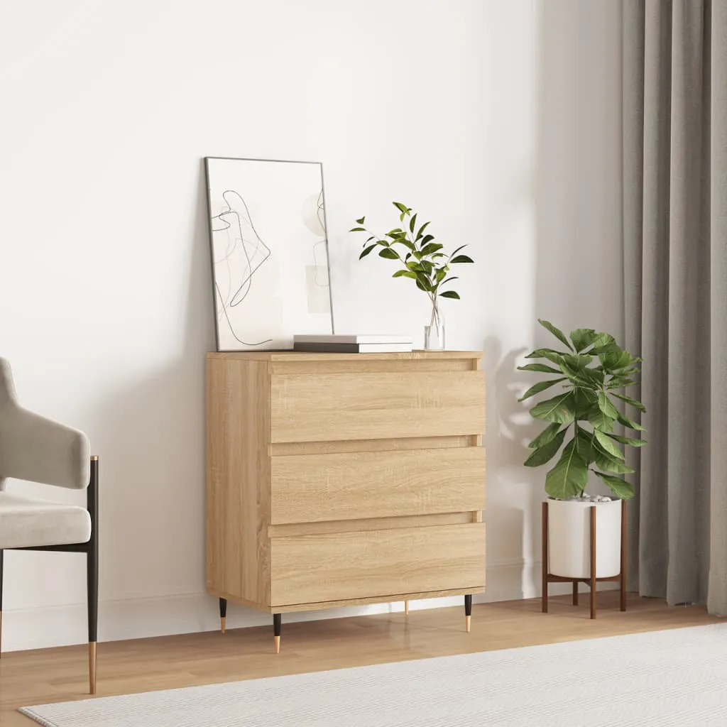 vidaXL Credenza Rovere Sonoma 60x35x70 cm in Legno Multistrato