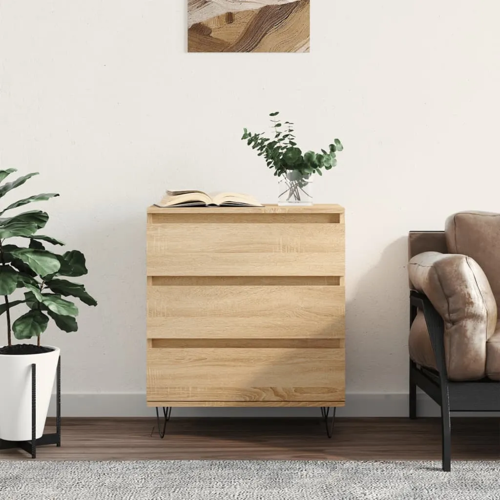 vidaXL Credenza Rovere Sonoma 60x35x70 cm in Legno Multistrato