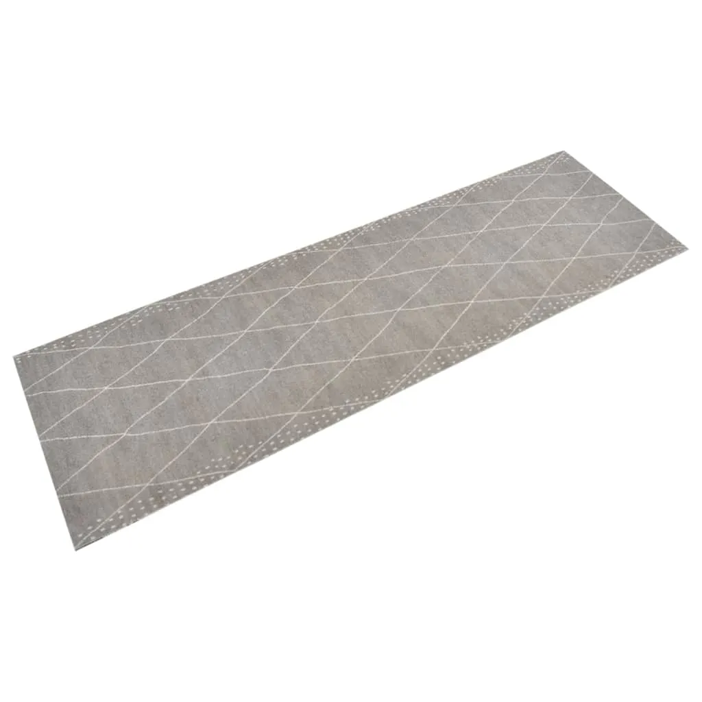 vidaXL Tappeto da Cucina Lavabile Rombi 60x180 cm Velluto