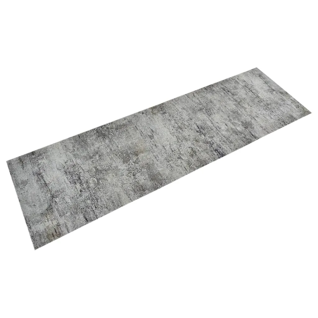 vidaXL Tappeto da Cucina Lavabile Beton 60x180 cm Velluto