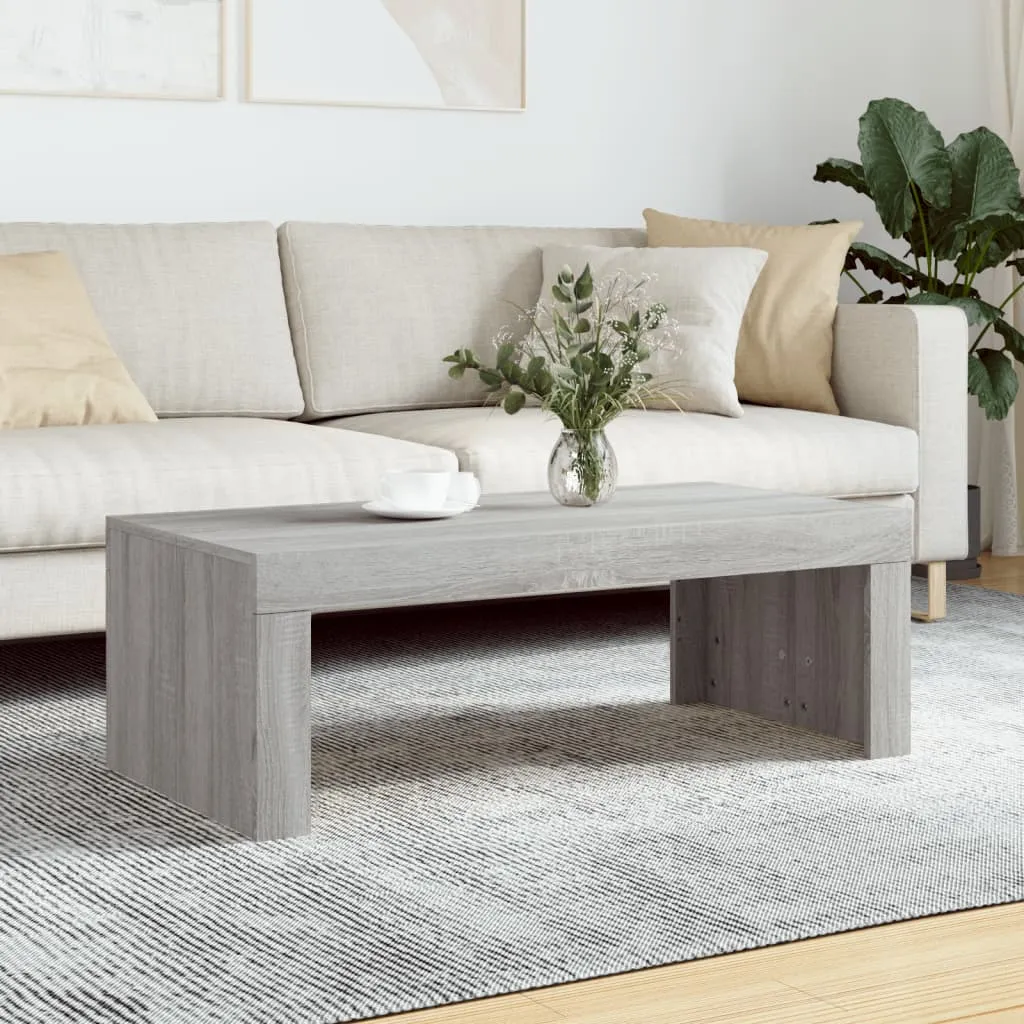 vidaXL Tavolino da Salotto Grigio Sonoma 102x50x36cm Legno Multistrato