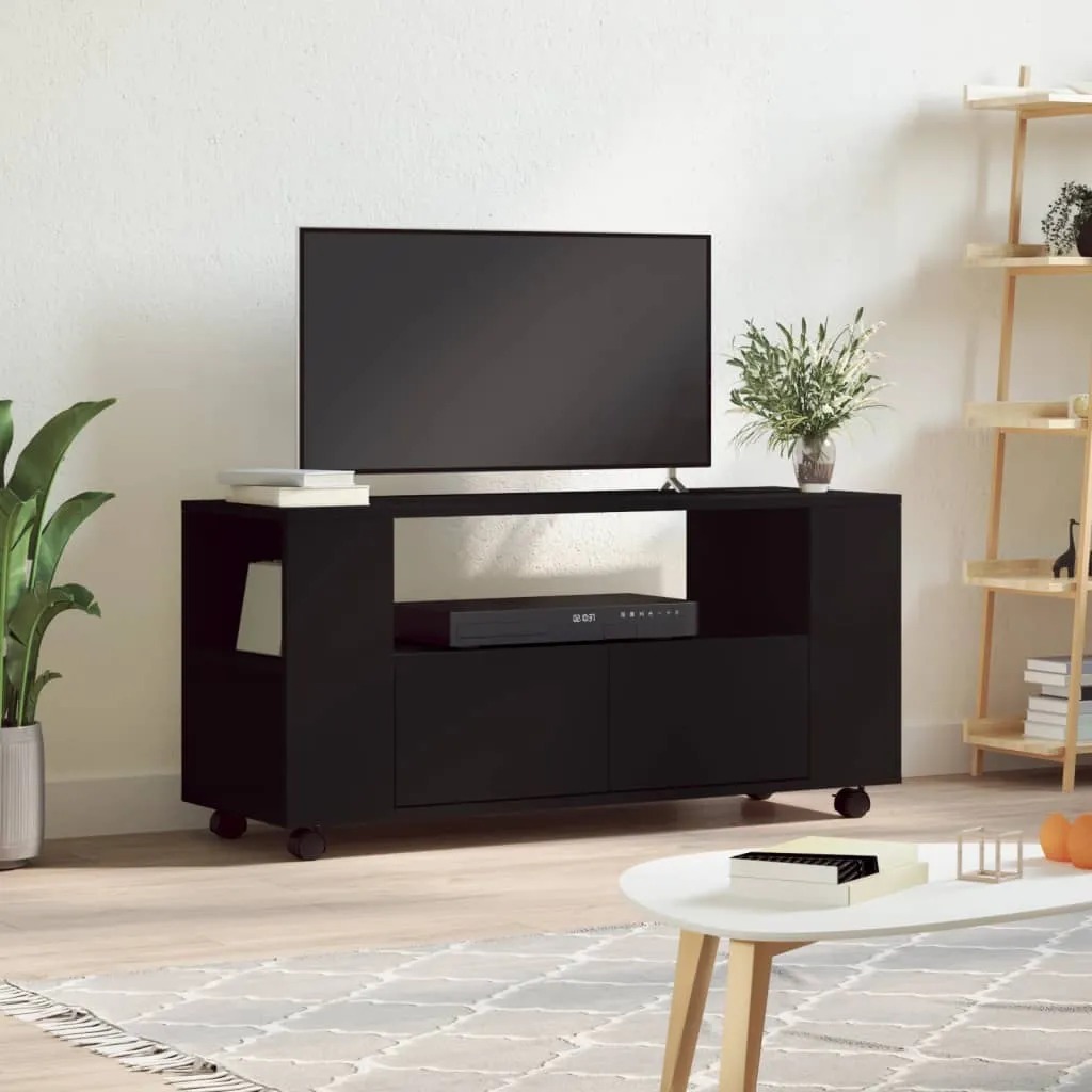 vidaXL Mobile Porta TV Nero 102x34,5x43 cm in Legno Multistrato