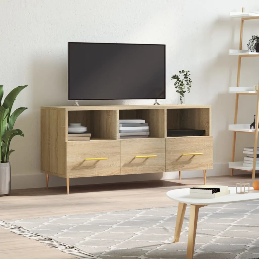 vidaXL Mobile Porta TV Rovere Sonoma 102x36x50 cm in Legno Multistrato