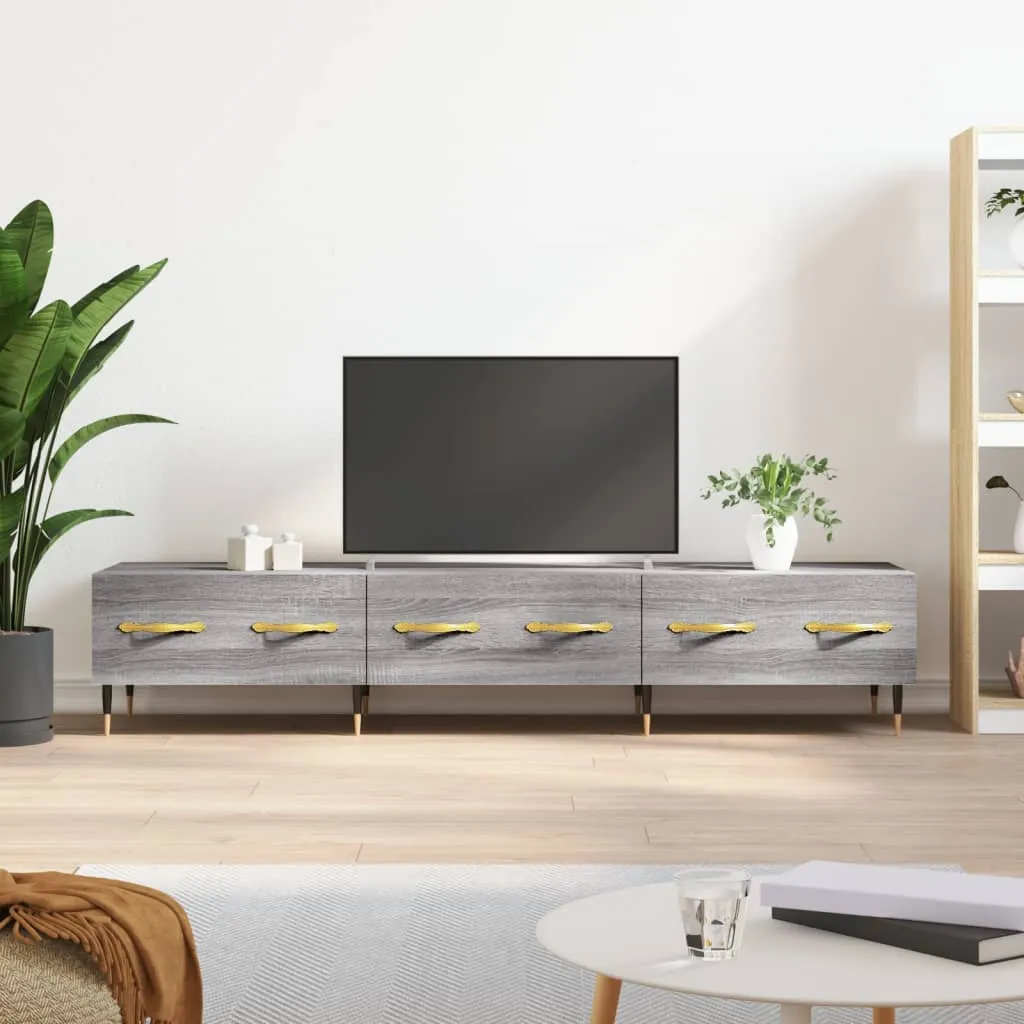 vidaXL Mobile Porta TV Grigio Sonoma 150x36x30 cm in Legno Multistrato