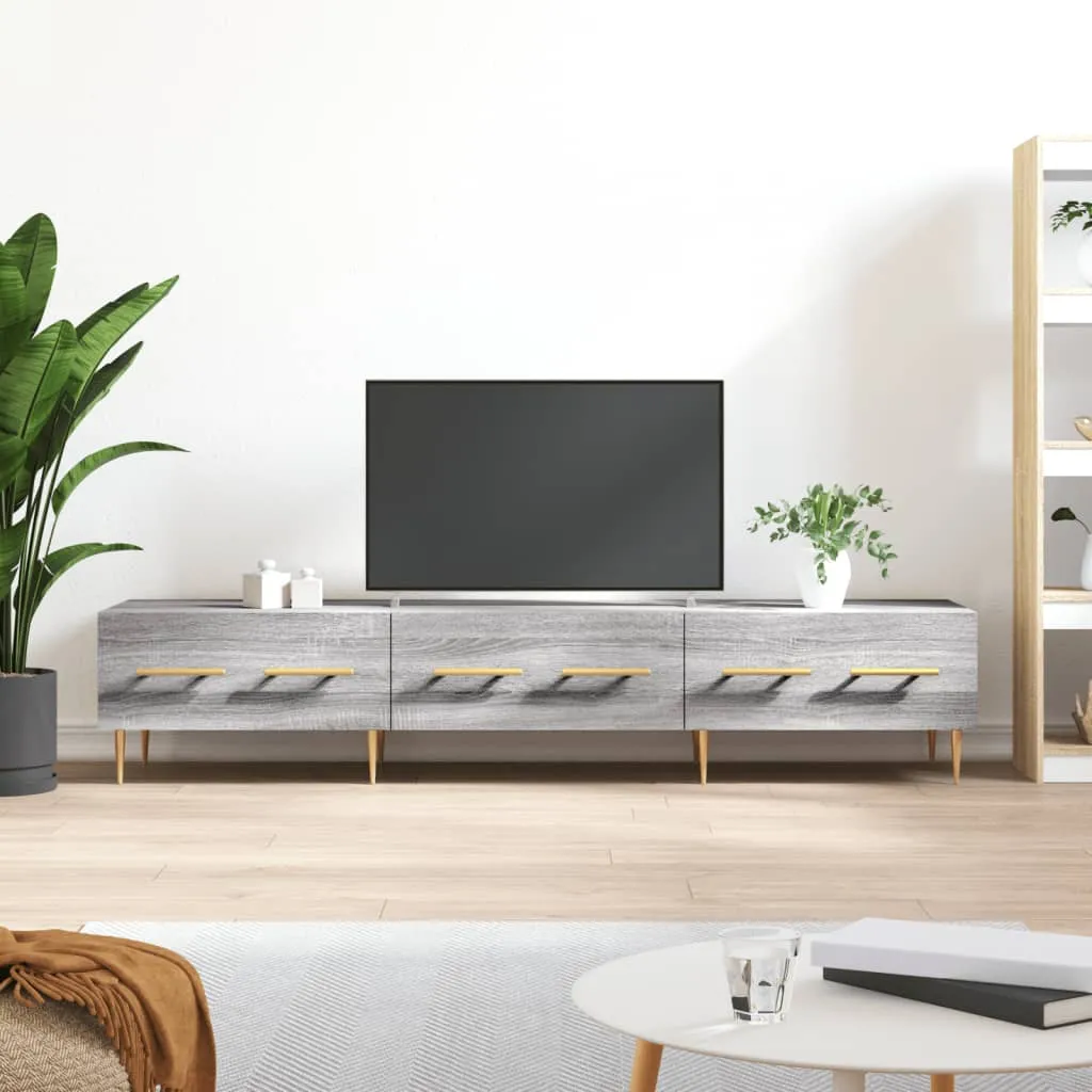 vidaXL Mobile Porta TV Grigio Sonoma 150x36x30 cm in Legno Multistrato