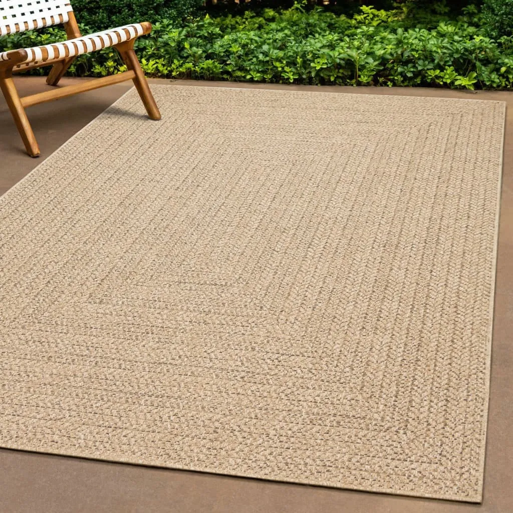 vidaXL Tappeto 120x170 cm Aspetto Iuta per Interni ed Esterni