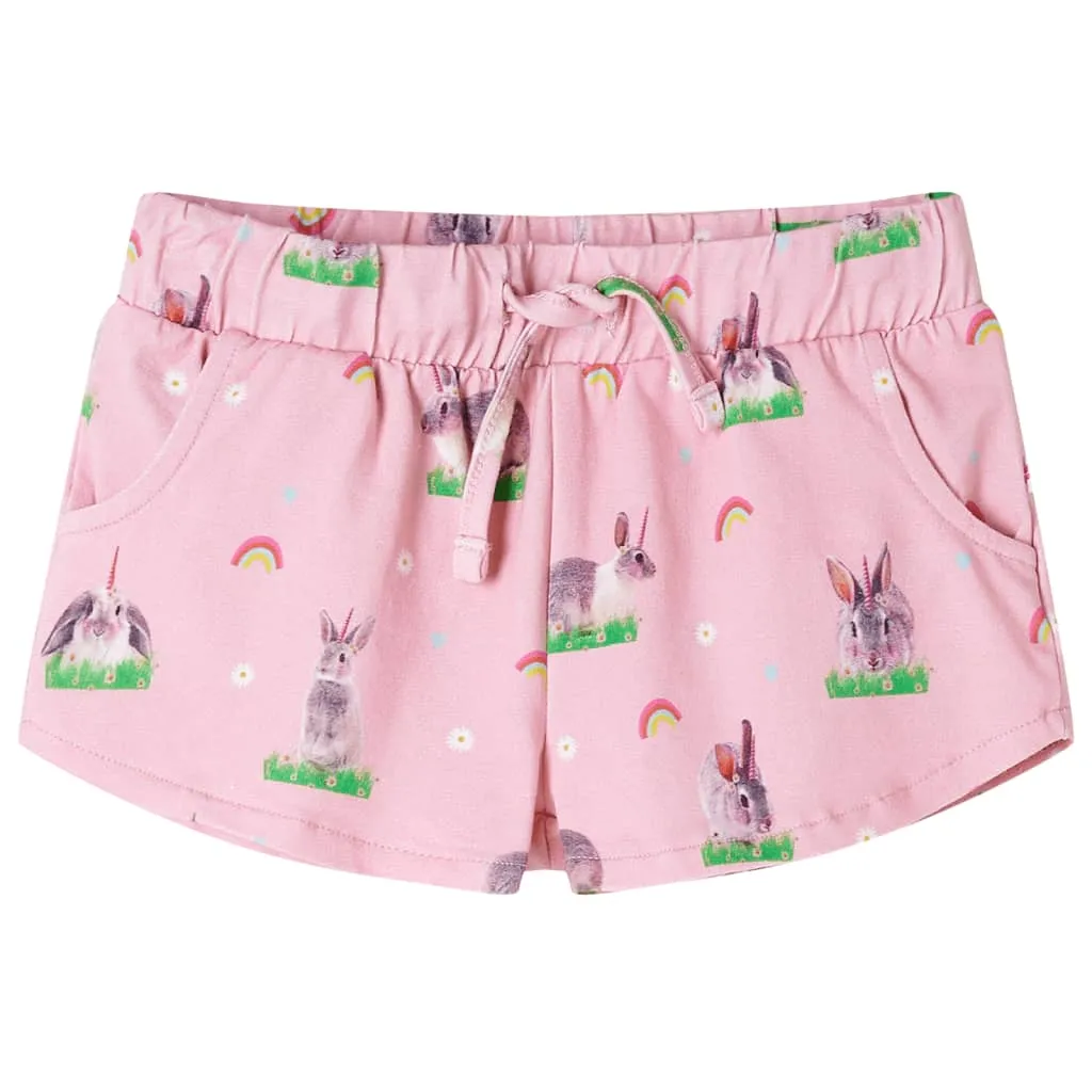 Pantaloncini per Bambini con Coulisse Rosa Chiaro 92