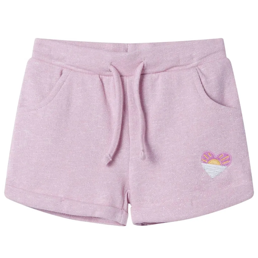 Pantaloncini per Bambini con Coulisse Lilla Misto 104