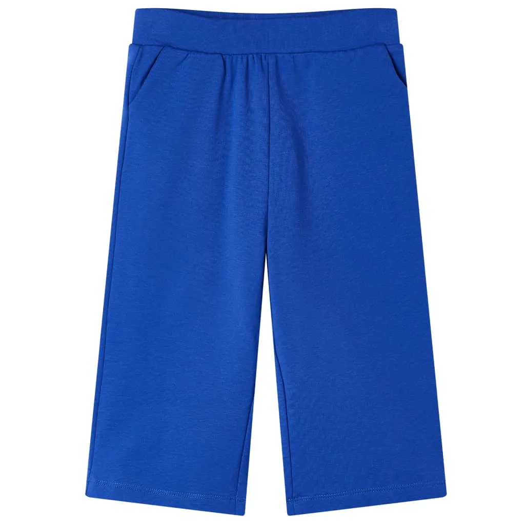 Pantaloni per Bambini a Gamba Larga Blu Cobalto 92