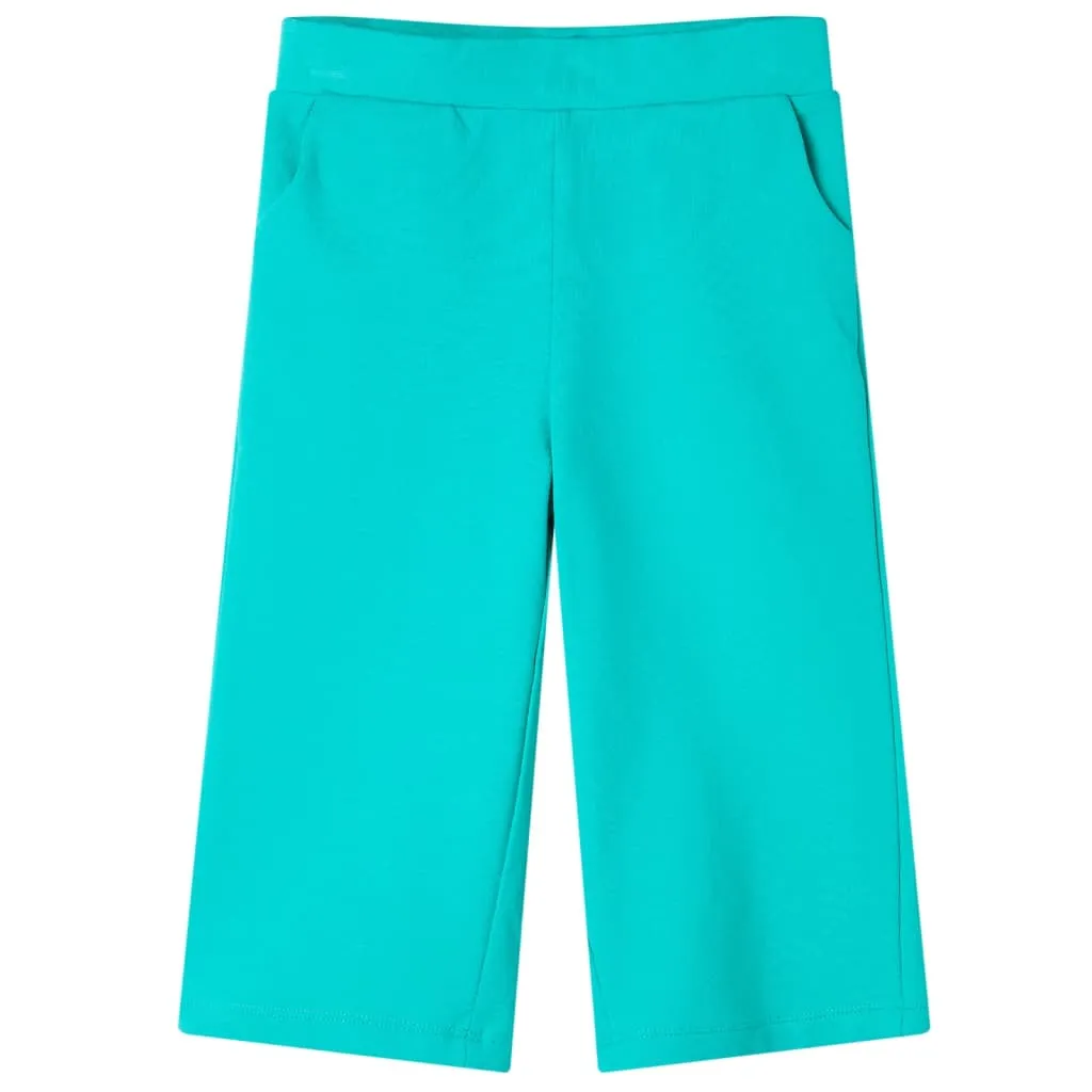 Pantaloni per Bambini a Gamba Larga Menta 128