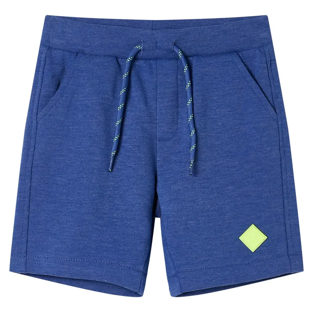 Pantaloncini per Bambini con Coulisse Blu Mélange 92