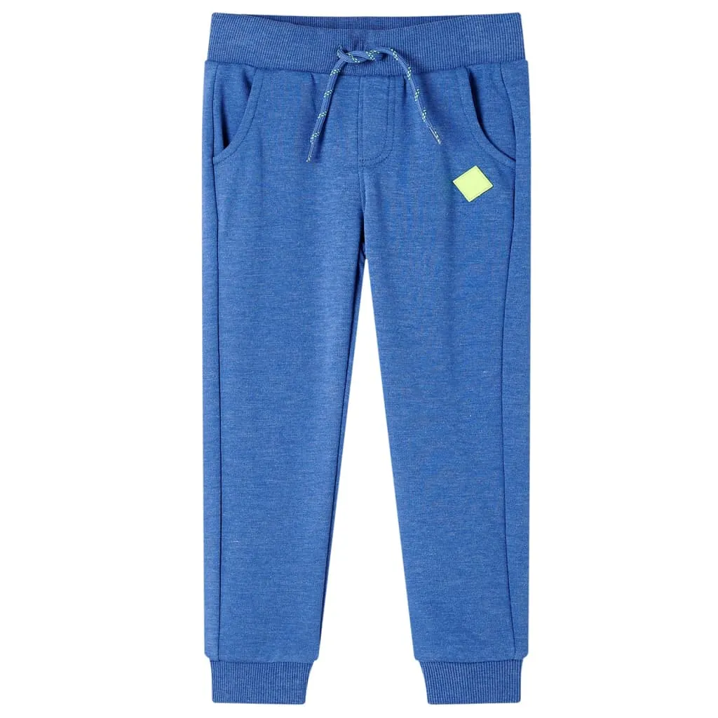 Pantaloni Tuta per Bambini Blu Mélange 140