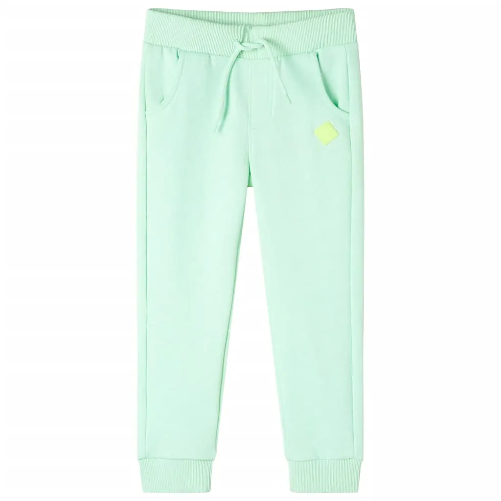 Pantaloni Tuta per Bambini Verde Brillante 140