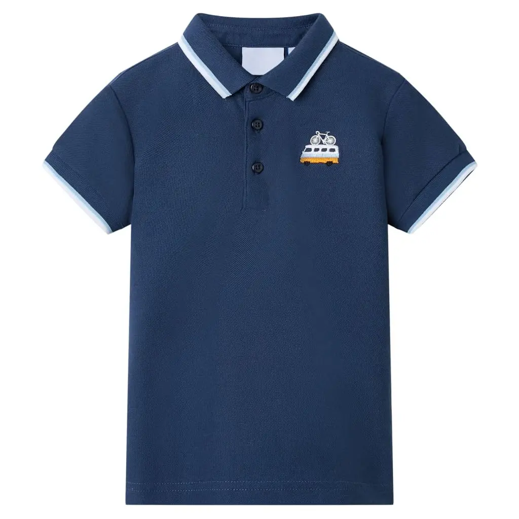 Polo da Bambino Blu Scuro 104