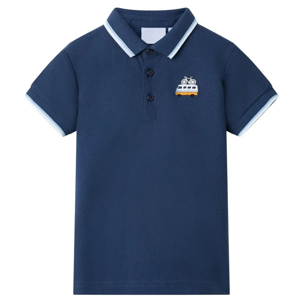 Polo da Bambino Blu Scuro 140