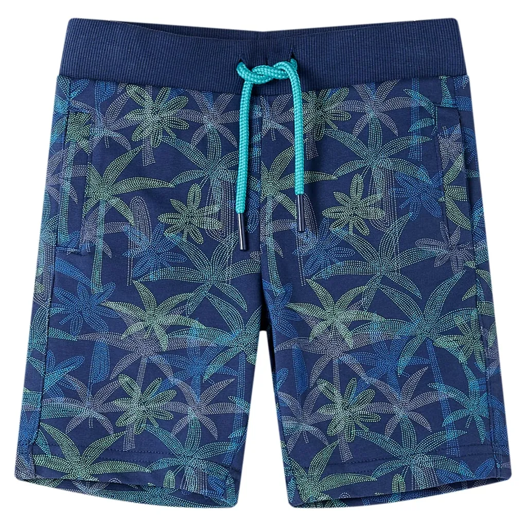 Pantaloncini per Bambini con Coulisse Blu Marino 104