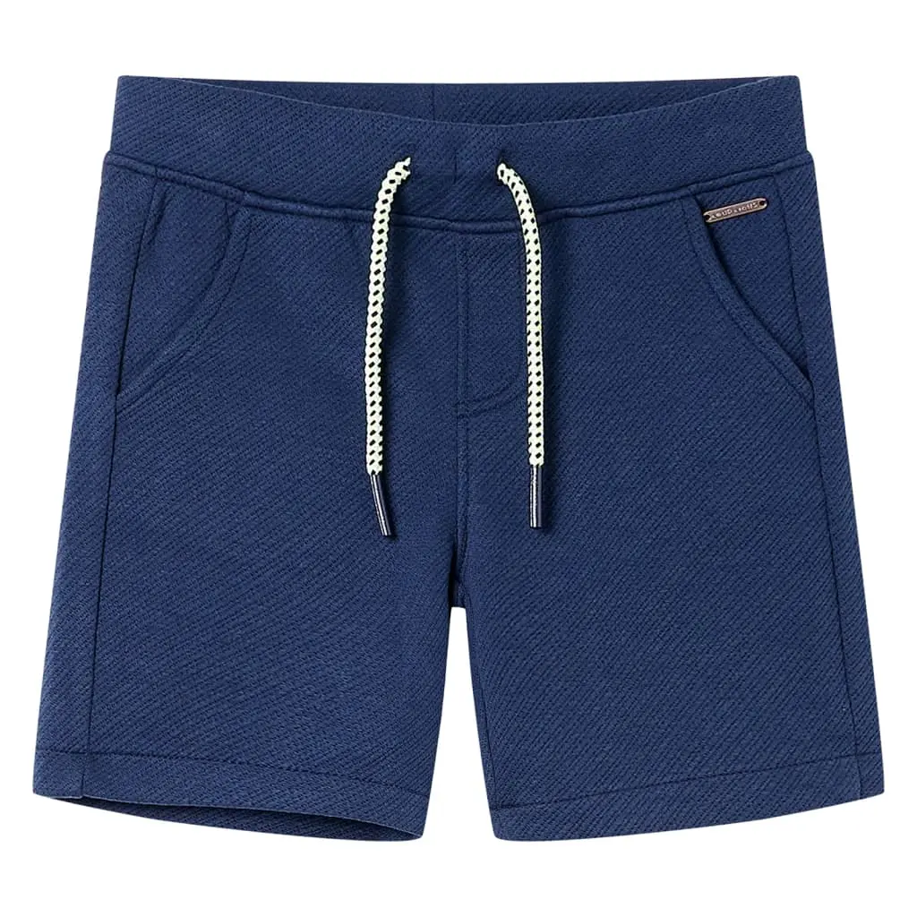 Pantaloncini per Bambini con Coulisse Blu Scuro 104