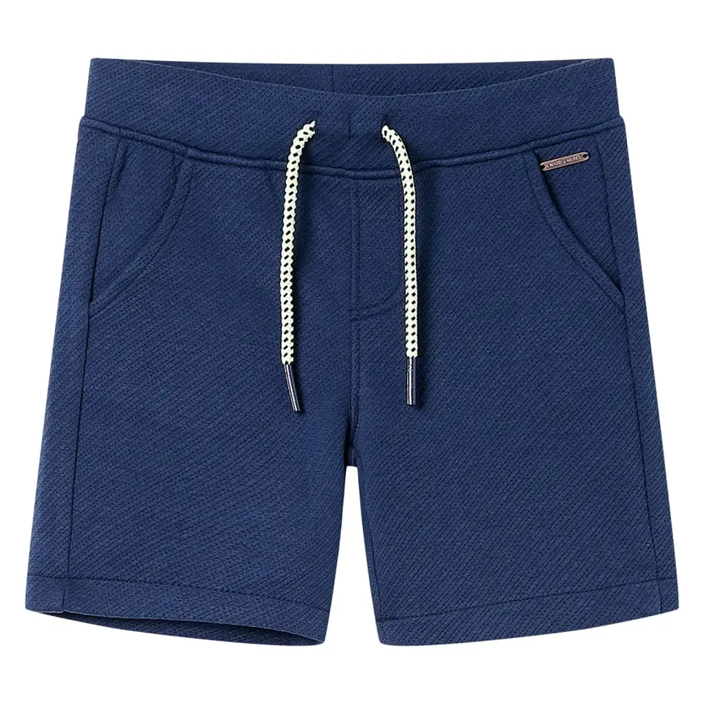 Pantaloncini per Bambini con Coulisse Blu Scuro 116