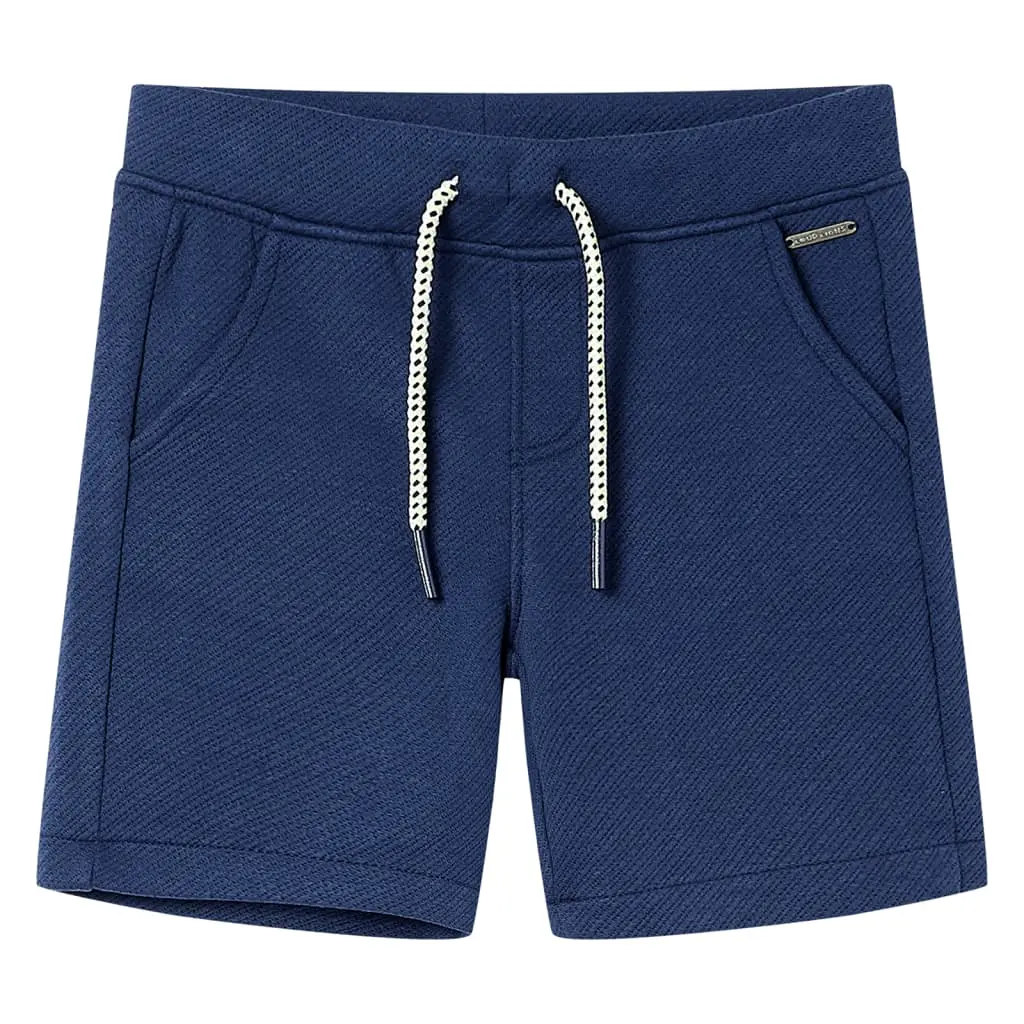 Pantaloncini per Bambini con Coulisse Blu Scuro 140