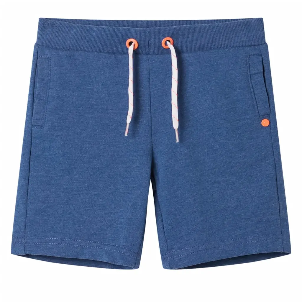 Pantaloncini per Bambini con Coulisse Blu Scuro Mélange 104