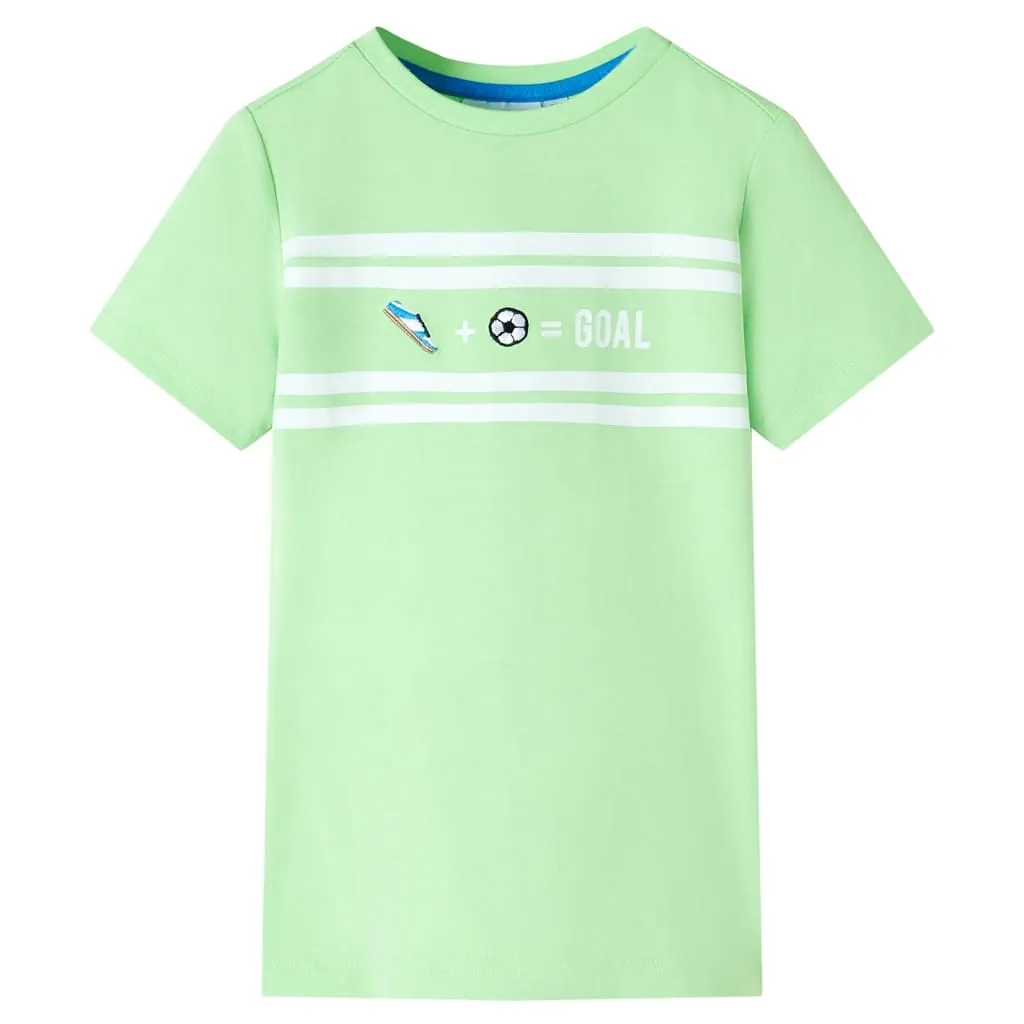 Maglietta per Bambini Verde Neon 116