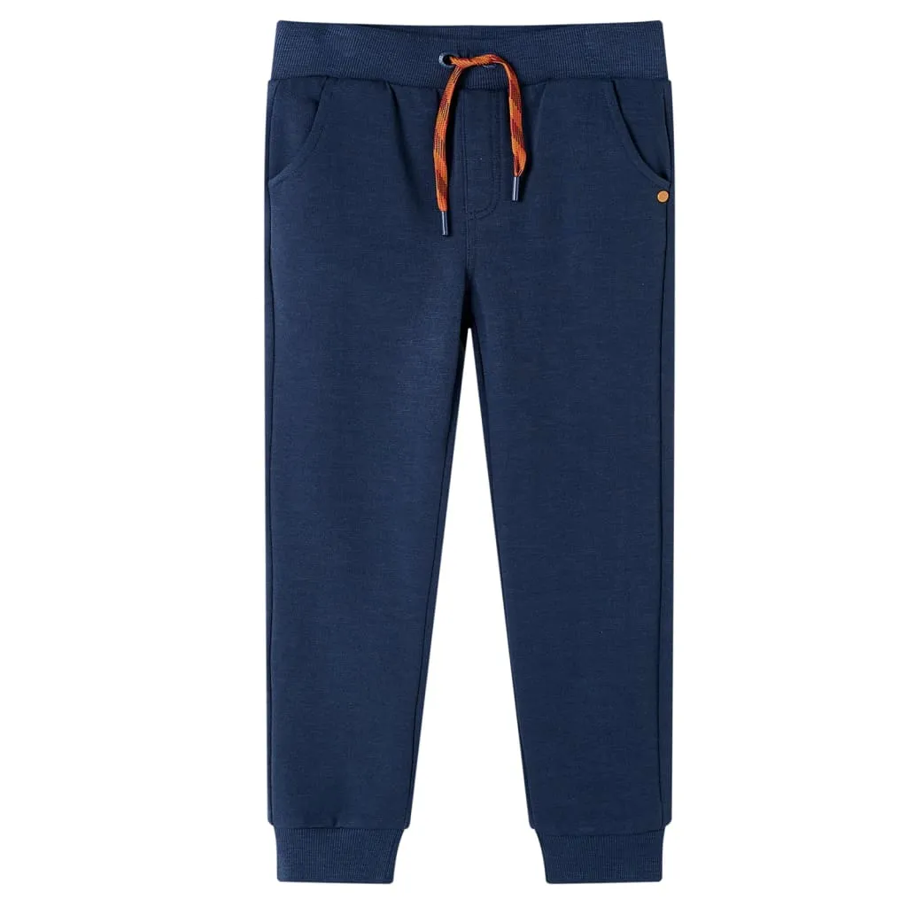 Pantaloni Tuta per Bambini Blu Marino Mélange 128