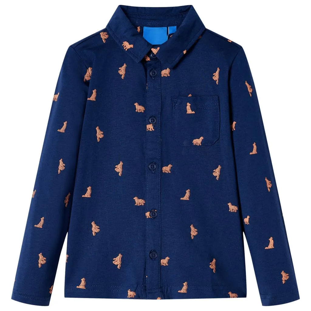 Camicia per Bambini Blu Marino 92